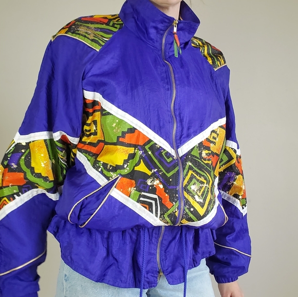Vintage purple windbreaker - Picture 4 of 13